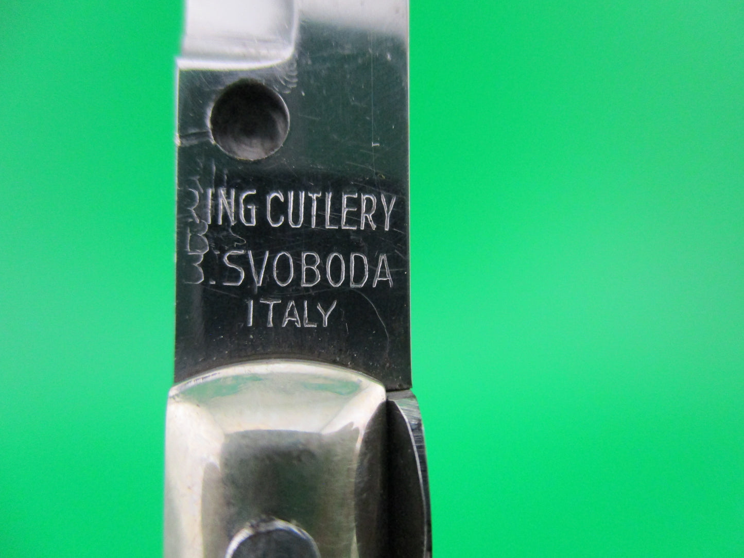 Ring Cutlery BSvoboda Italy 16cm 1950s Picklock switchblade NOS w/ instructions