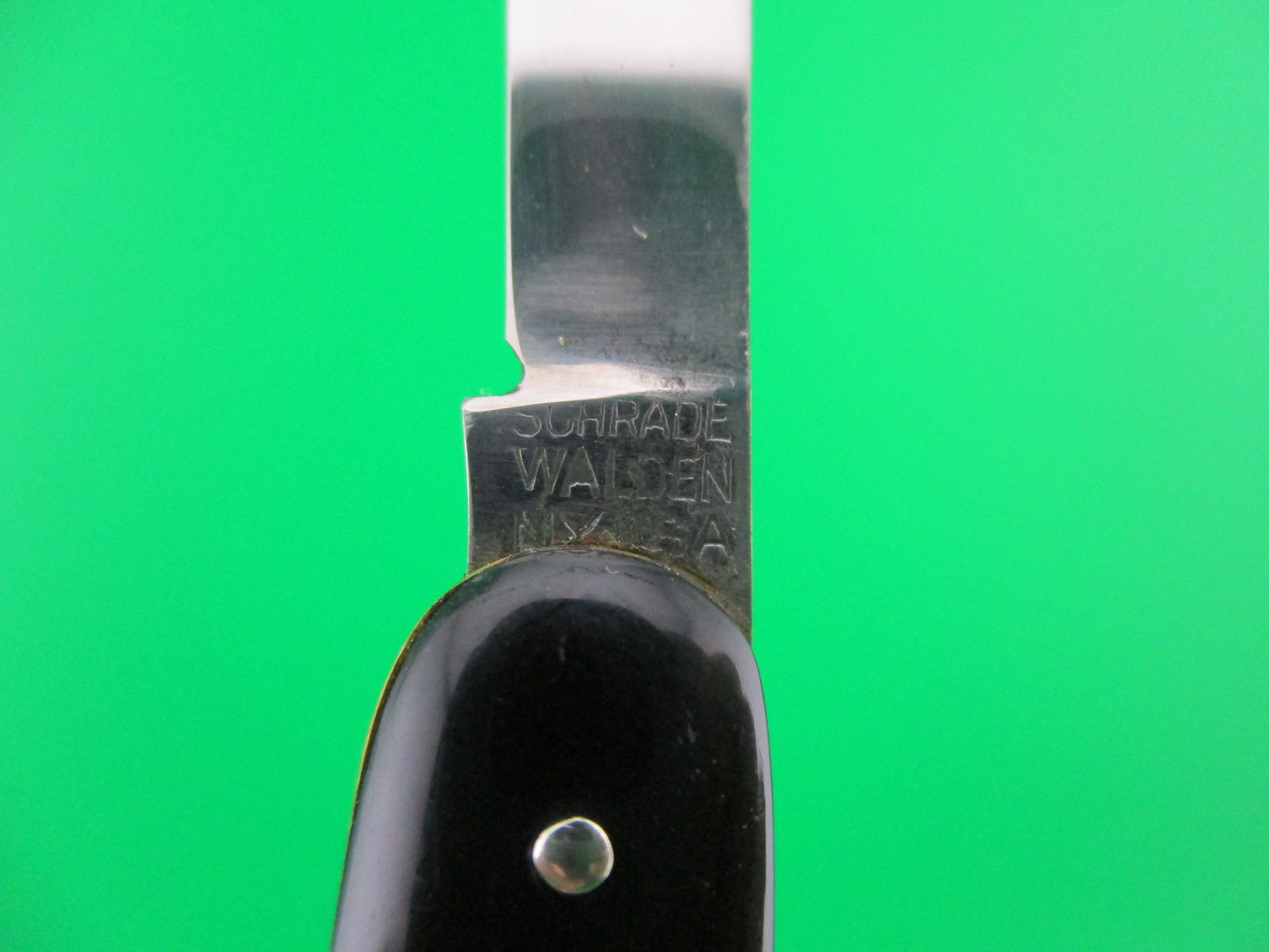 Schrade Walden Small Black double 745B vintage automatic knife