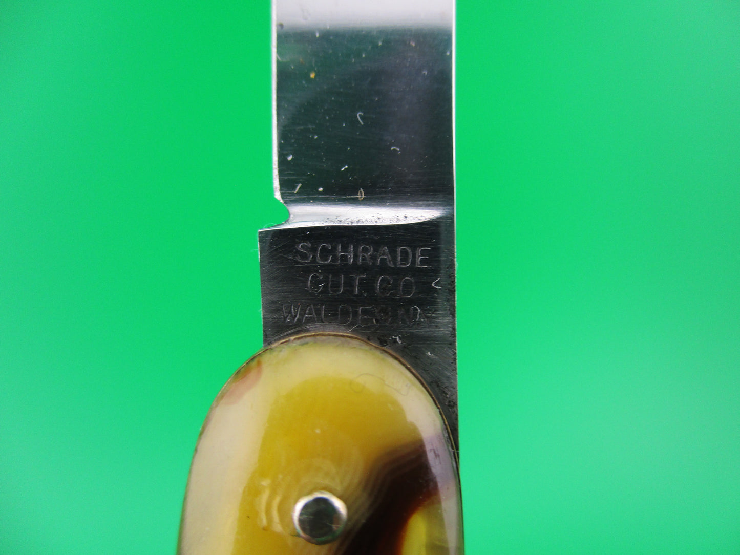 Schrade Cut Co Medium double Butter & Molasses switchblade knife