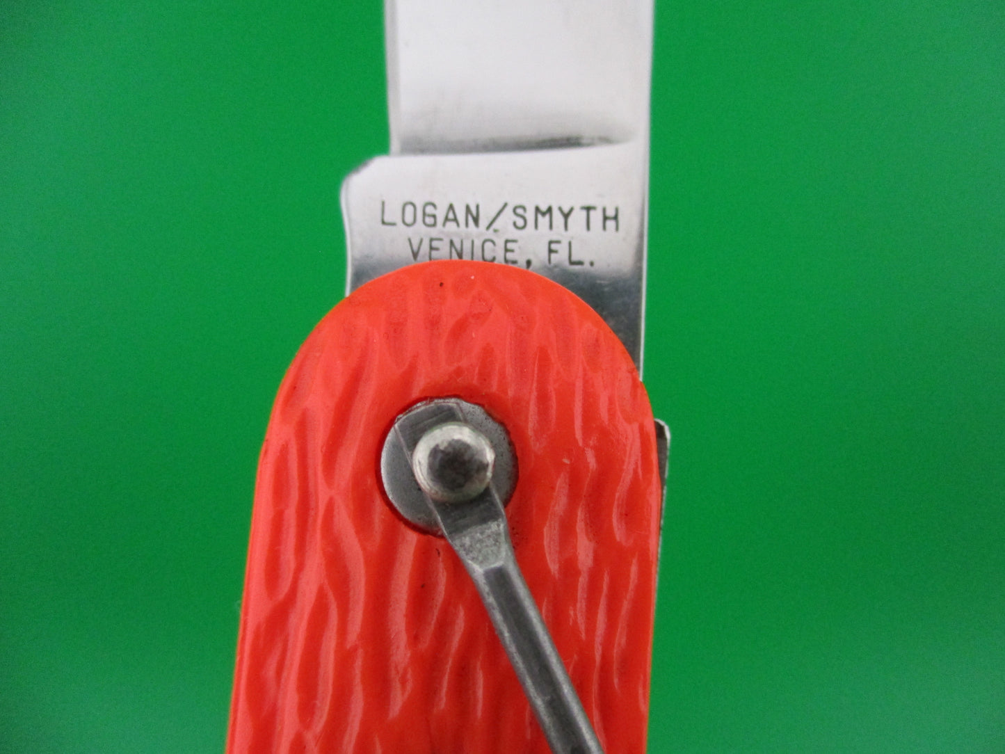 z Logan Smyth Venice FL MC1 Orange Paratrooper automatic knife New Old Stock