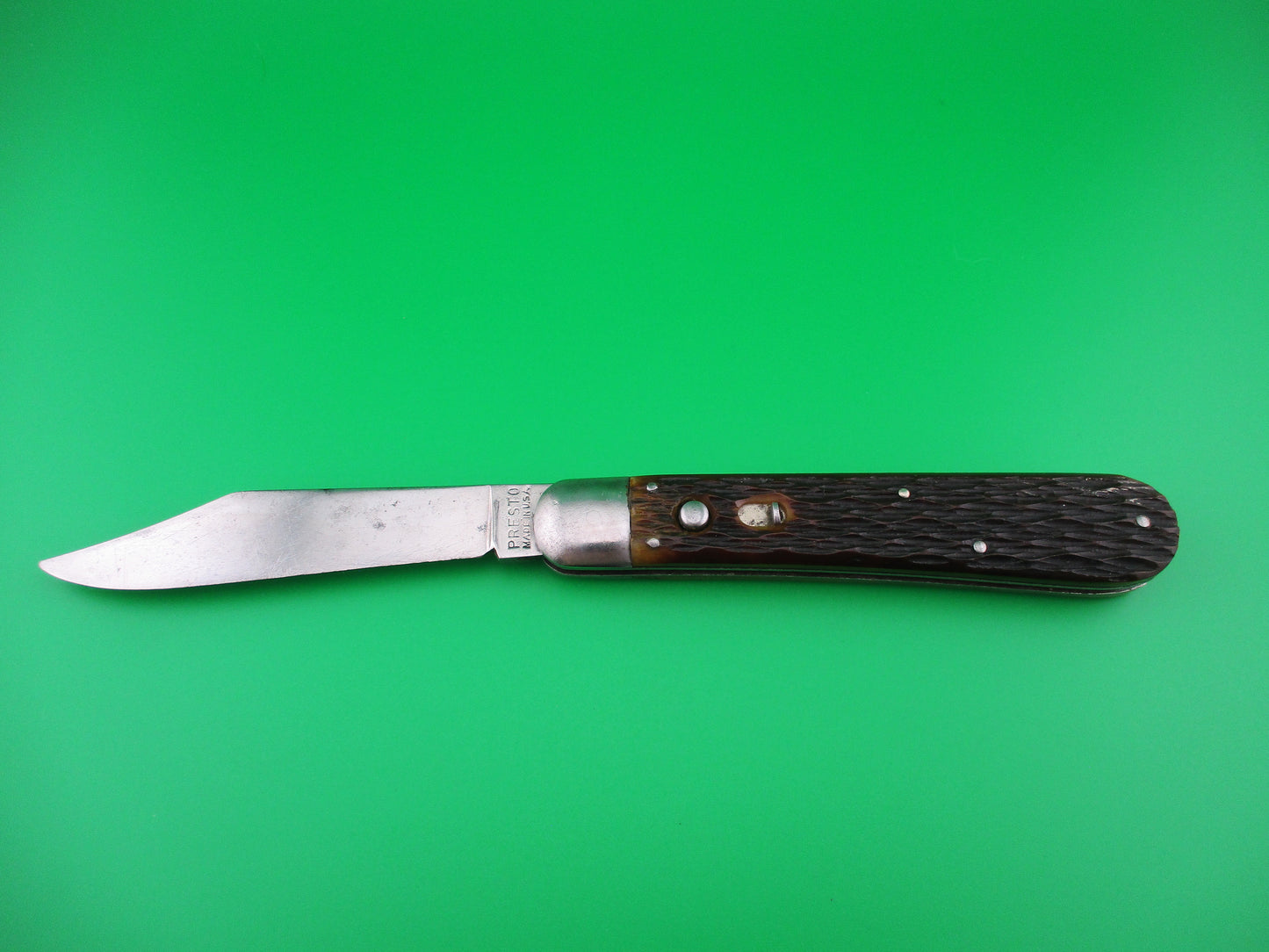 Z PRESTO Hunter Vintage Jigged bone pattern 3000 switchblade knife sent for repair