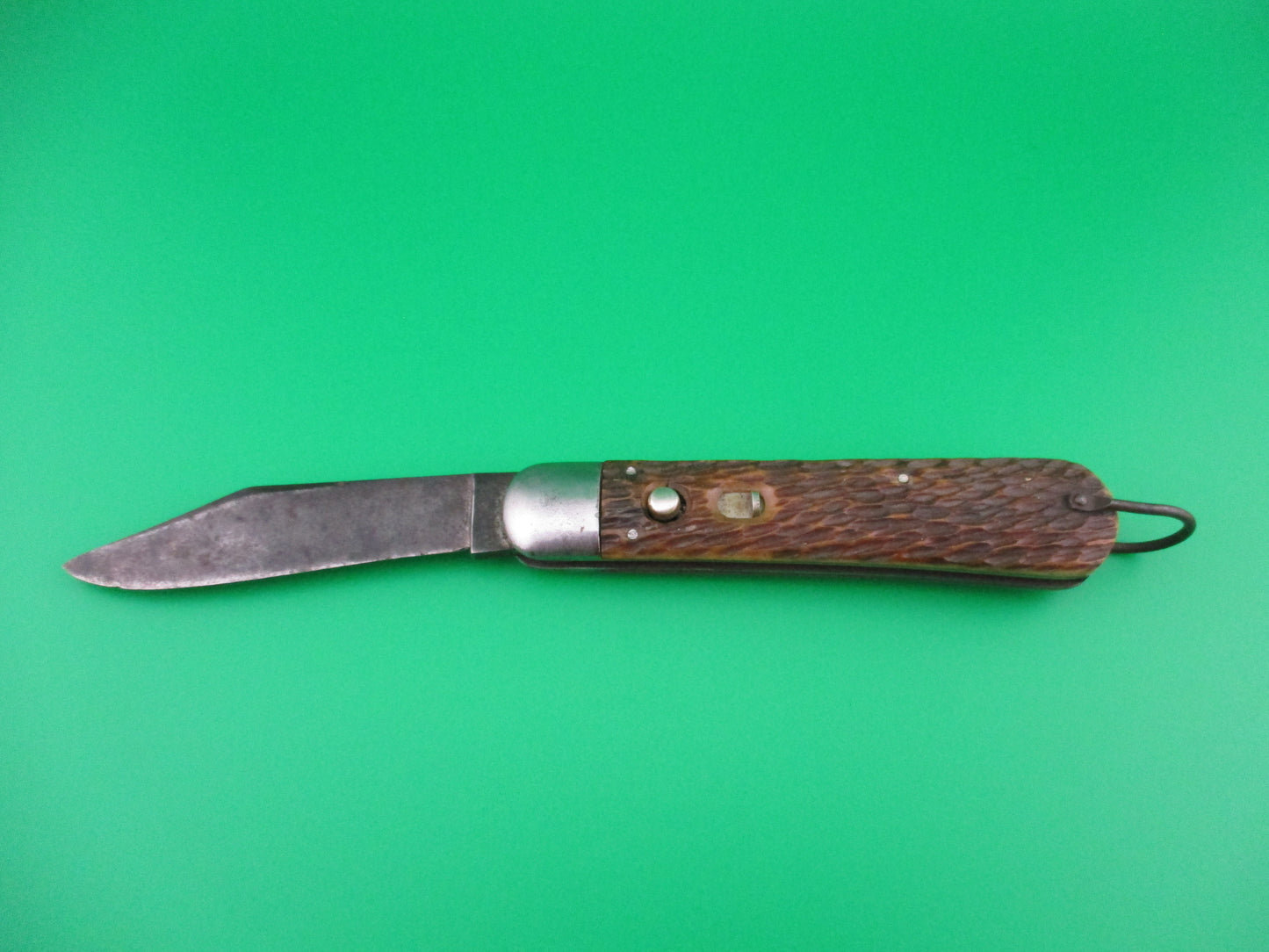 SCHRADE CUT CO M2 Bone WWII Paratrooper Military issue switchblade knife