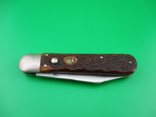 PRESTO Scout Jigged Bone Vintage switchblade knife