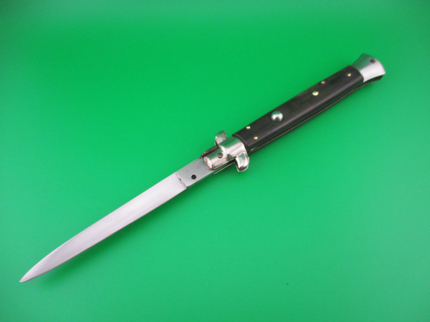 J INOX 28cm Italian Stiletto Vintage Swivel bolster automatic knife