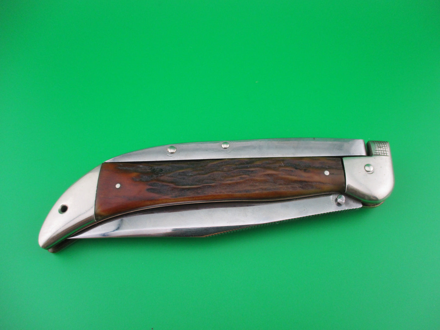 KaBar Grizzly Stag Vintage #2179 switchblade knife