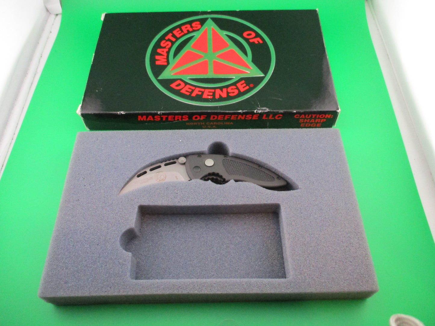 Masters of Defense Graciella Casillas Boggs Black belt Ladyhawk automatic knife in box