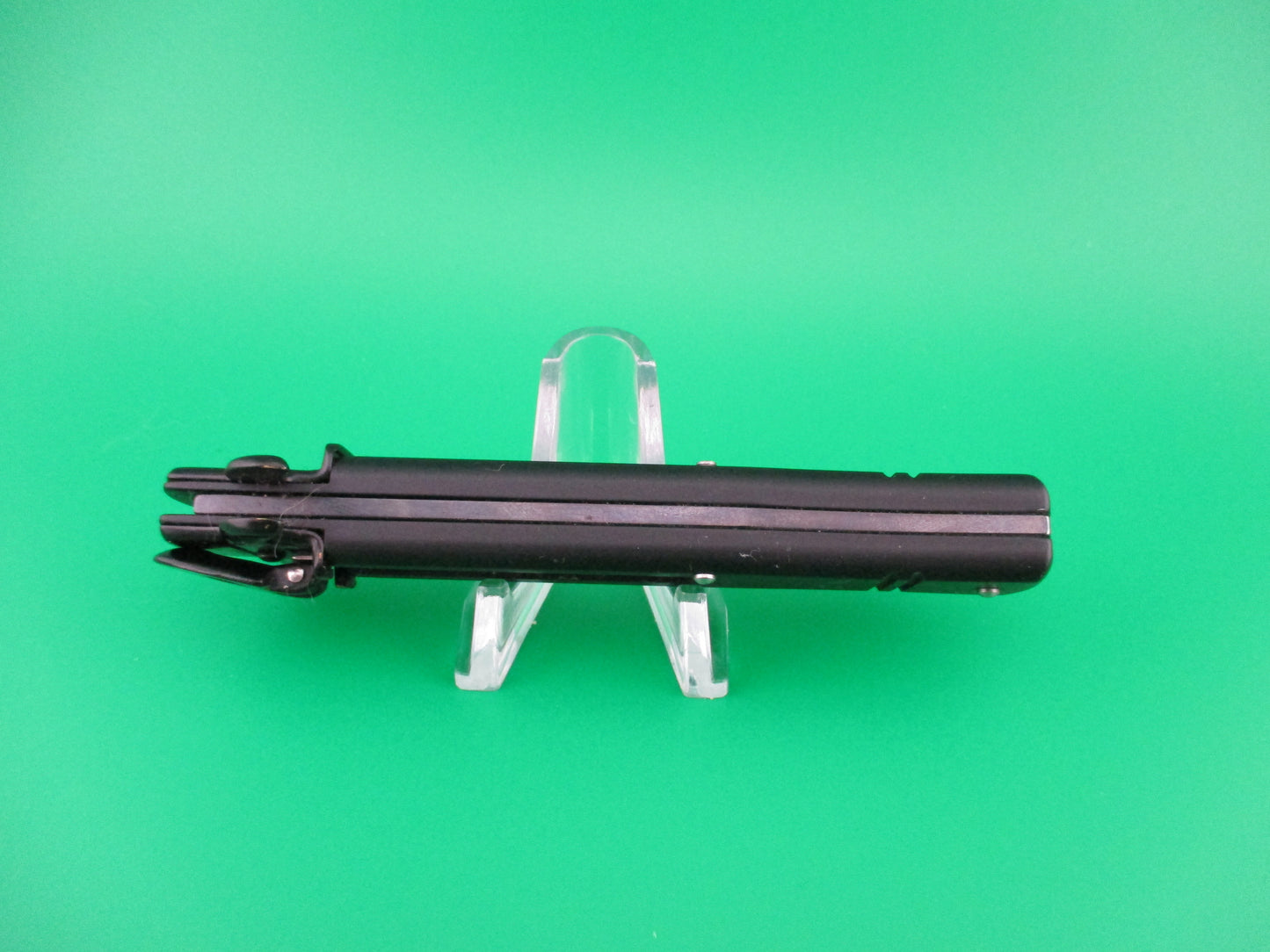 AKC 20cm TACTICAL leverletto Bill Deshivs Italian lever Black automatic knife