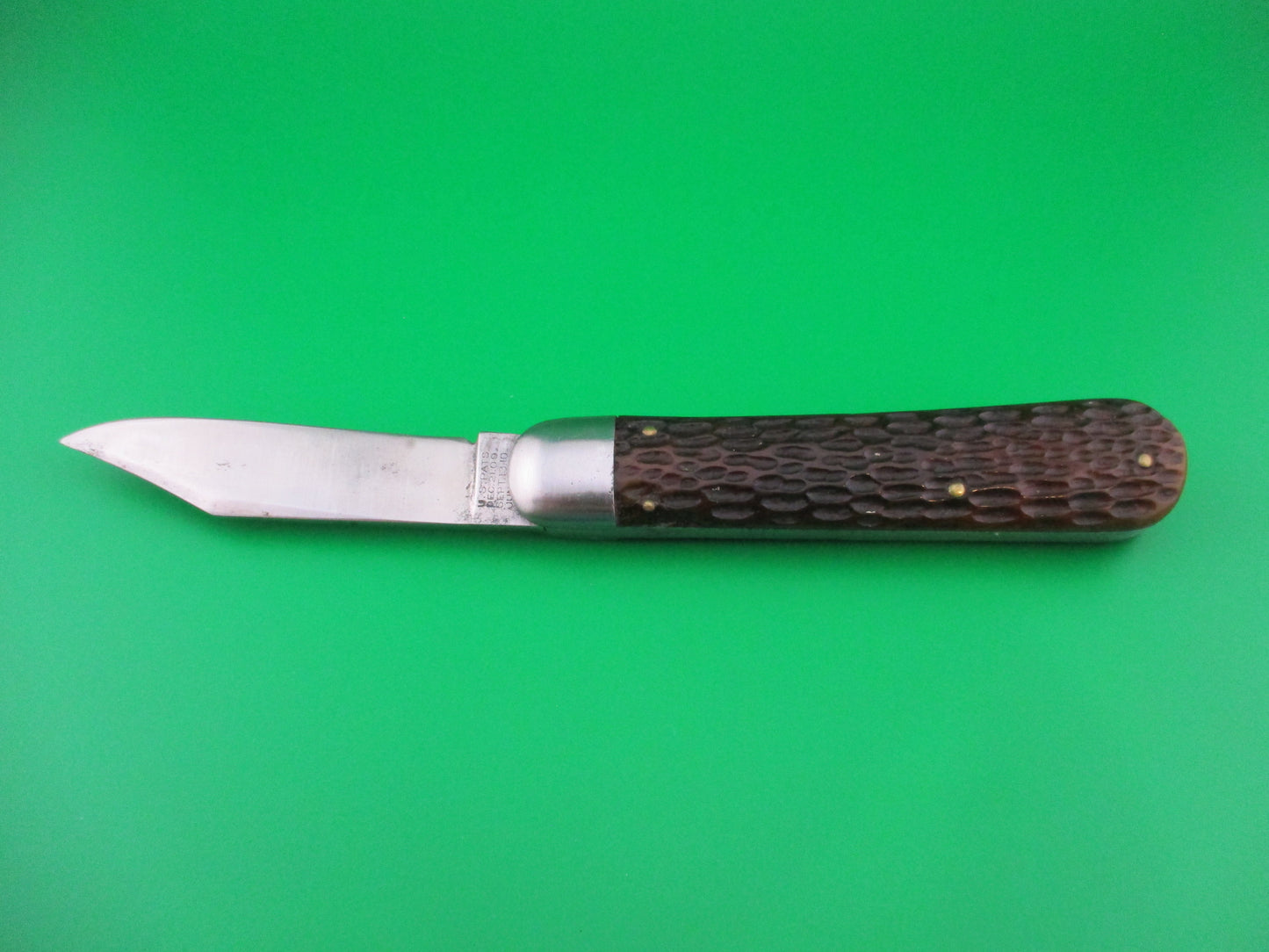 SHAPLEIGH HDW CO DE Scout jigged bone switchblade knife by Schrade