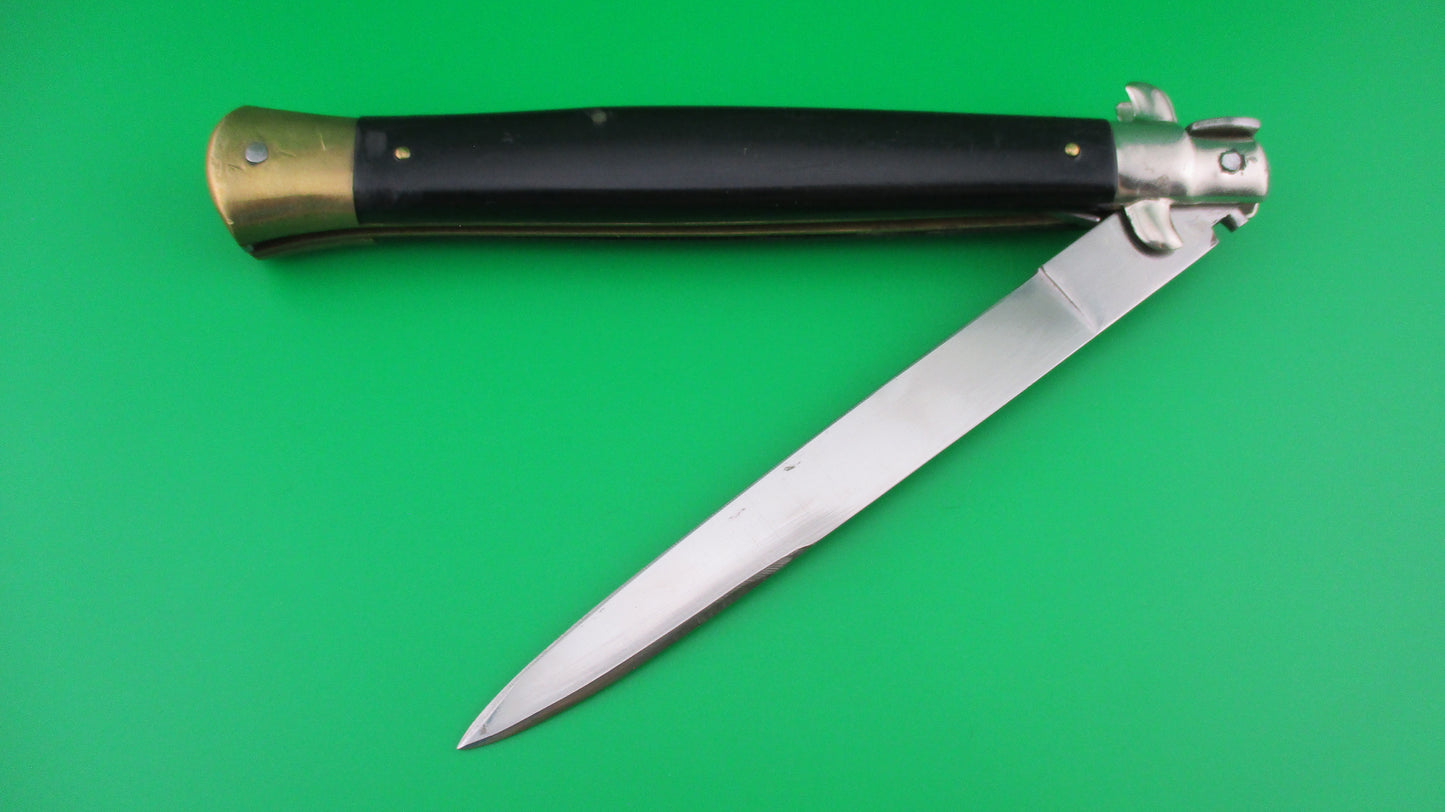 J INOX 33cm Italian Stiletto Vintage Swivel bolster automatic knife