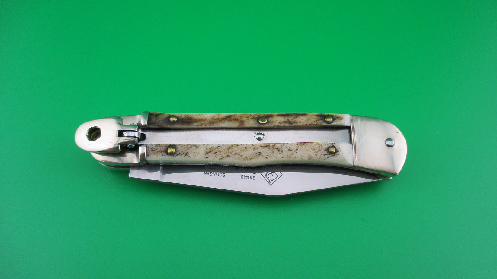 z PUMA 10cm 210410 SOLINGEN SPRINGBOCK GERMANY Stag Lever knife – Apple ...