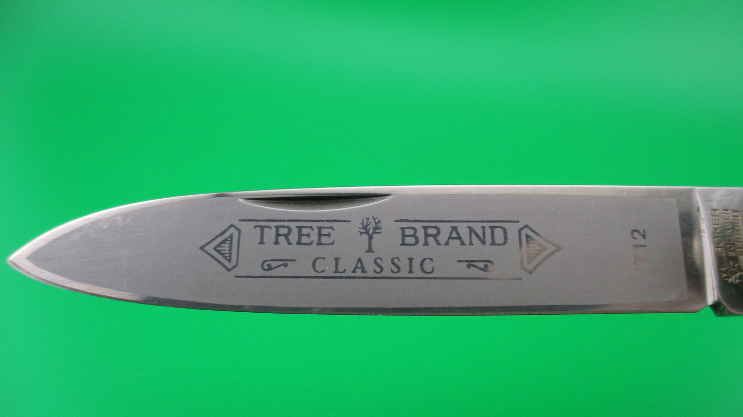 BOKER SOLINGEN GERMANY STAINLESS TREE BRAND CLASSIC 712 Red bone knife
