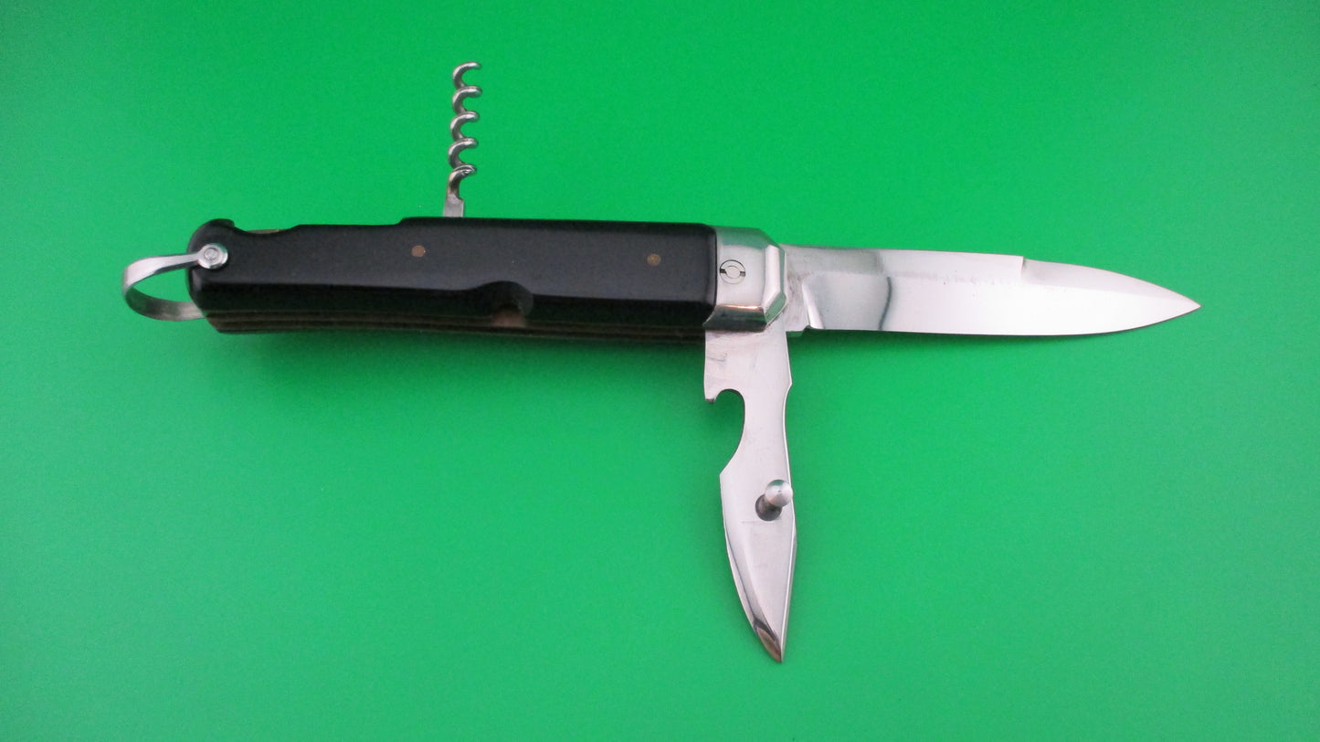 BEGON INOX COULTEAU AUTOMATIQUE 21cm French 3 blade Camper Black switchblade knife