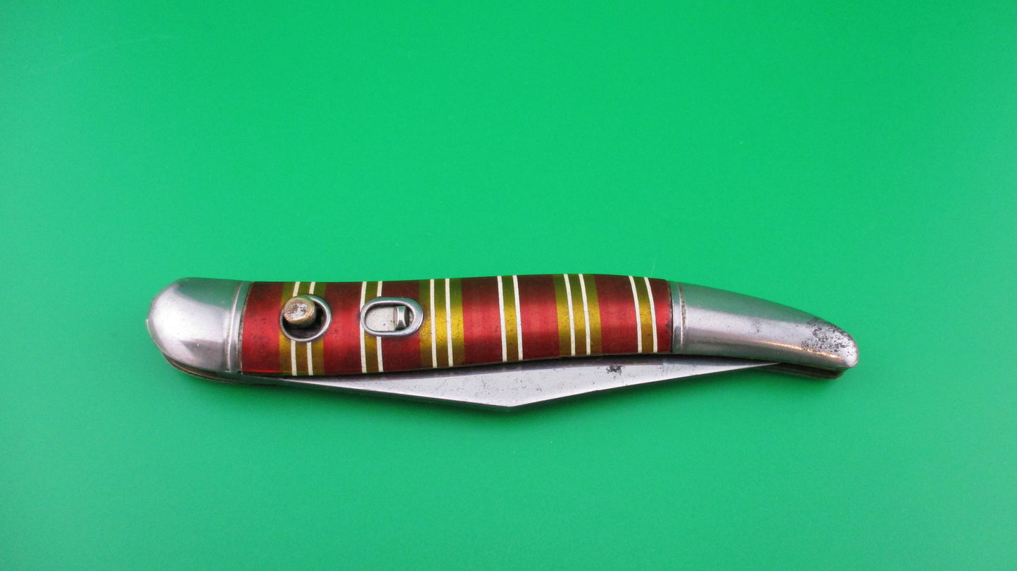 Hammer Brand Imperial Toothpick Candy Stripe 1950s vintage switchblade JM90PBC