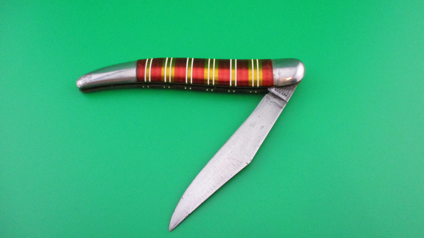 z Hammer Brand Imperial Toothpick Candy Stripe 1950s vintage switchblade JM90PBC