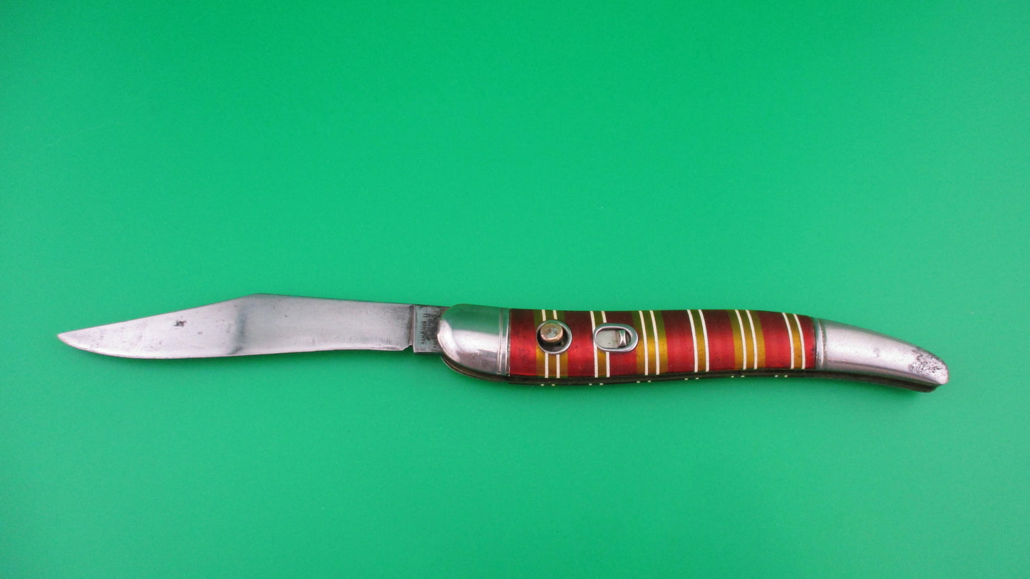 z Hammer Brand Imperial Toothpick Candy Stripe 1950s vintage switchblade JM90PBC