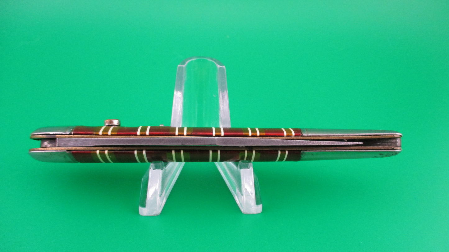 z Hammer Brand Imperial Toothpick Candy Stripe 1950s vintage switchblade JM90PBC