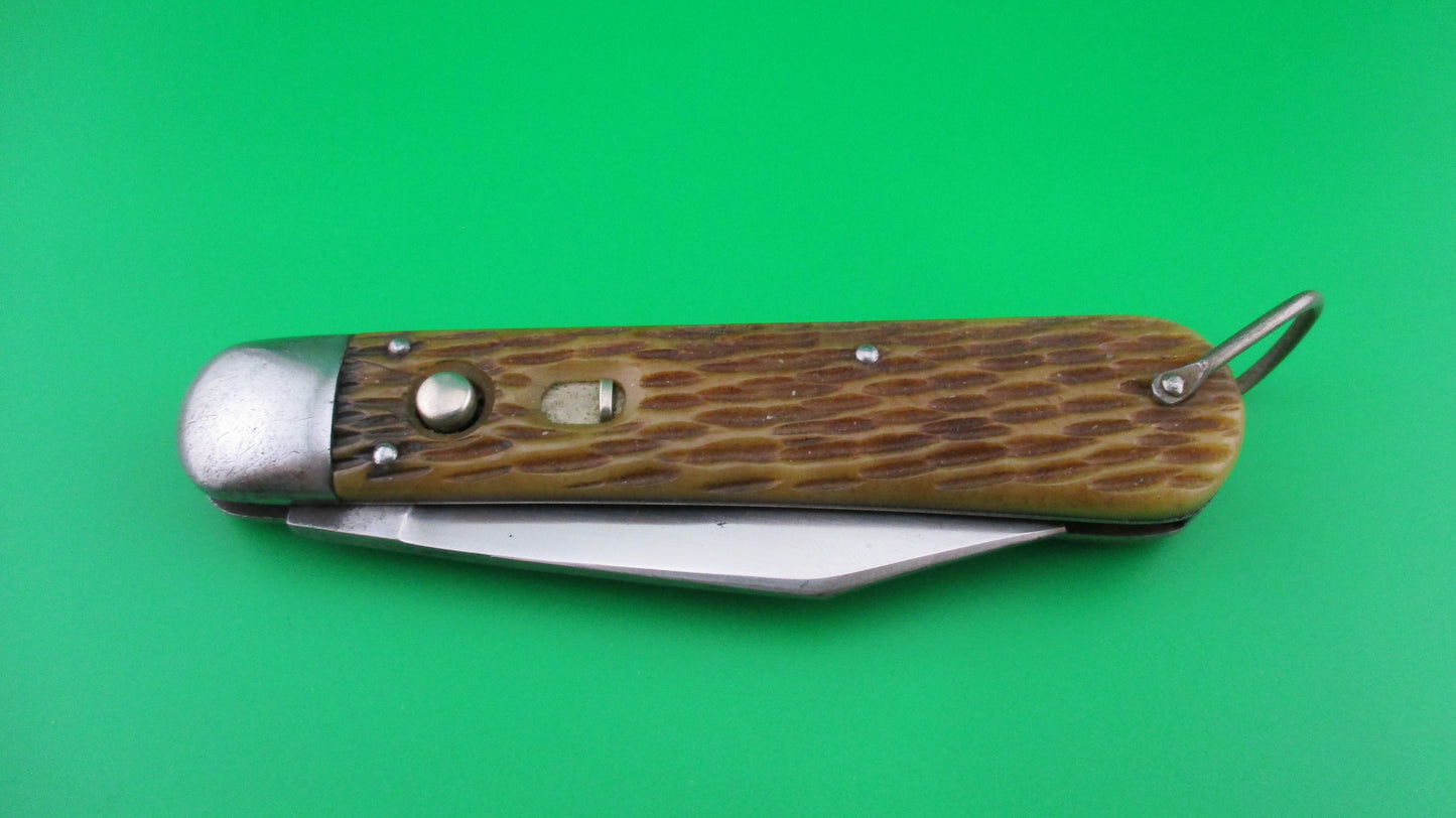 SCHRADE CUT CO M2 Bone WWII Paratrooper Military issue switchblade knife