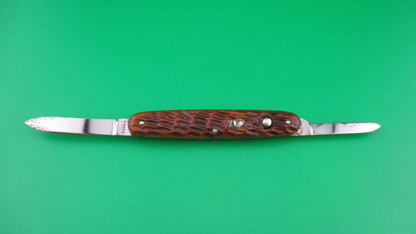 Remington R8063 Bone Double Vintage Automatic knife