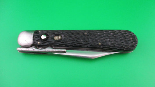 Schrade Cut Co Hunters Pride # G1544 3/4 STG Folding guard switchblade knife