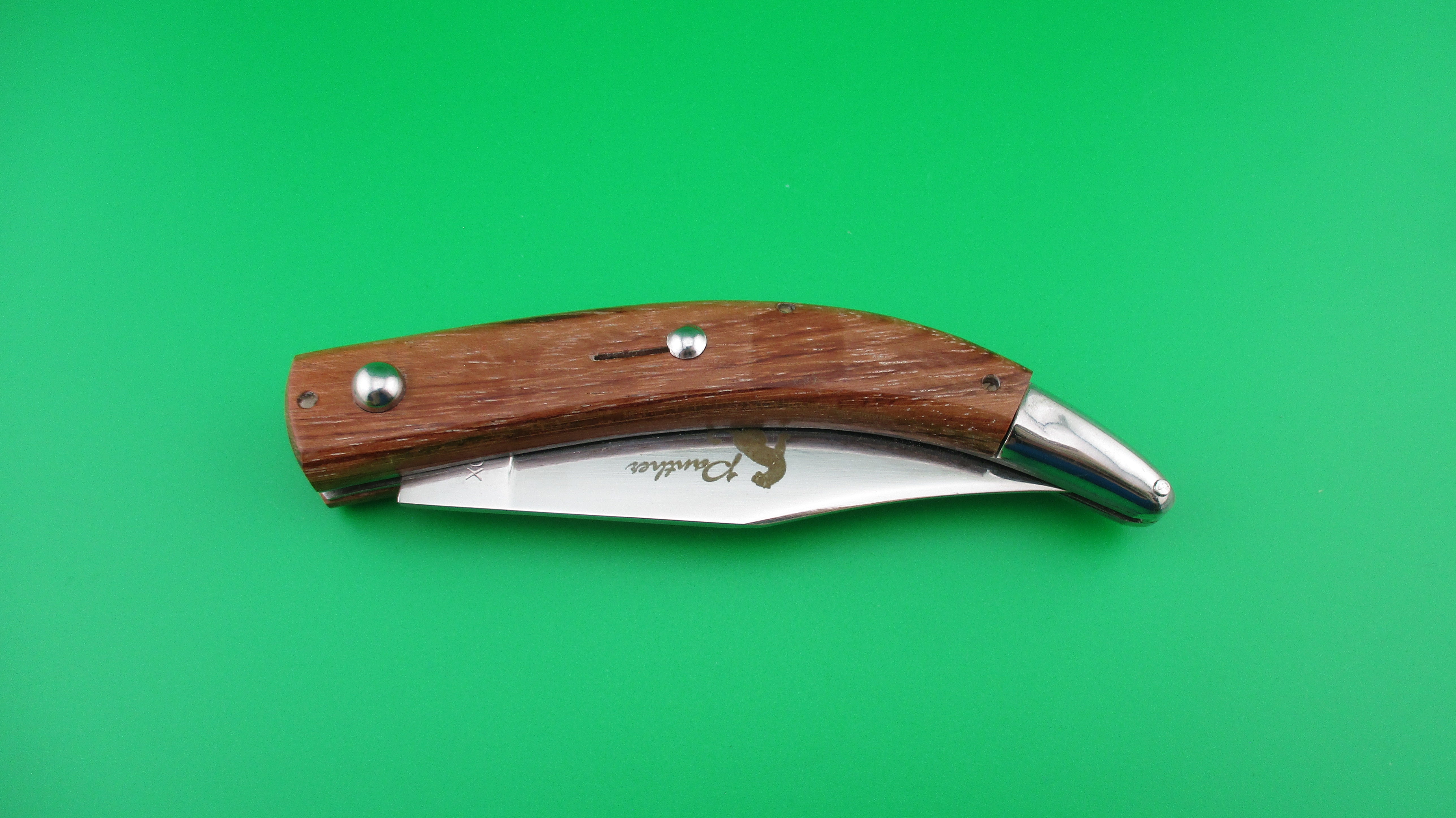 INOX Panther Vintage 22cm Catalana Italian switchblade wood handles ...