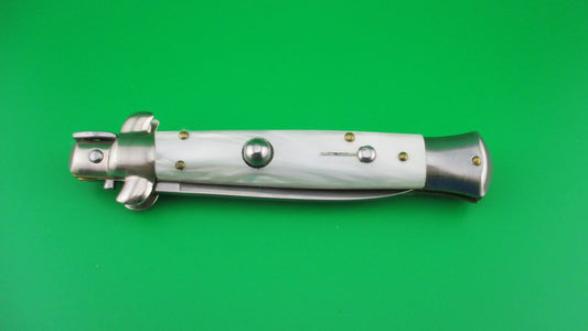 ITALY INOX MOLLETTA 21cm Italian Pearlex Stiletto automatic knife