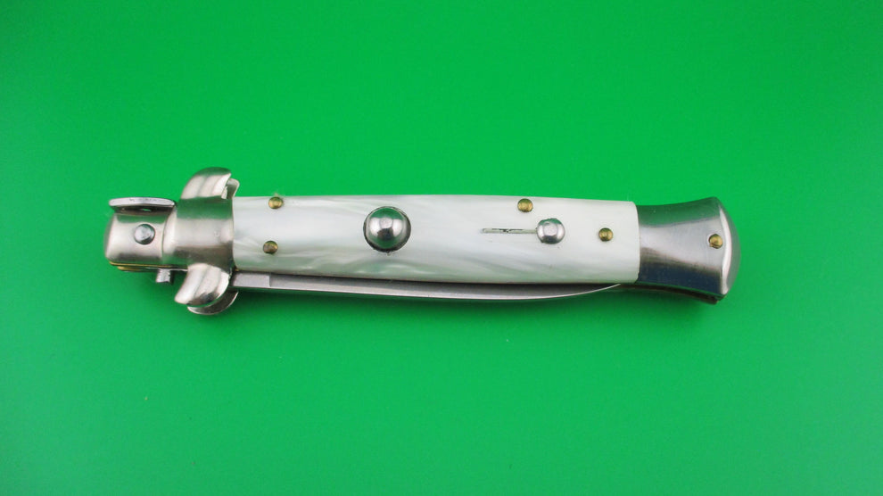 ITALY INOX MOLLETTA 21cm Italian Pearlex Stiletto automatic knife ...