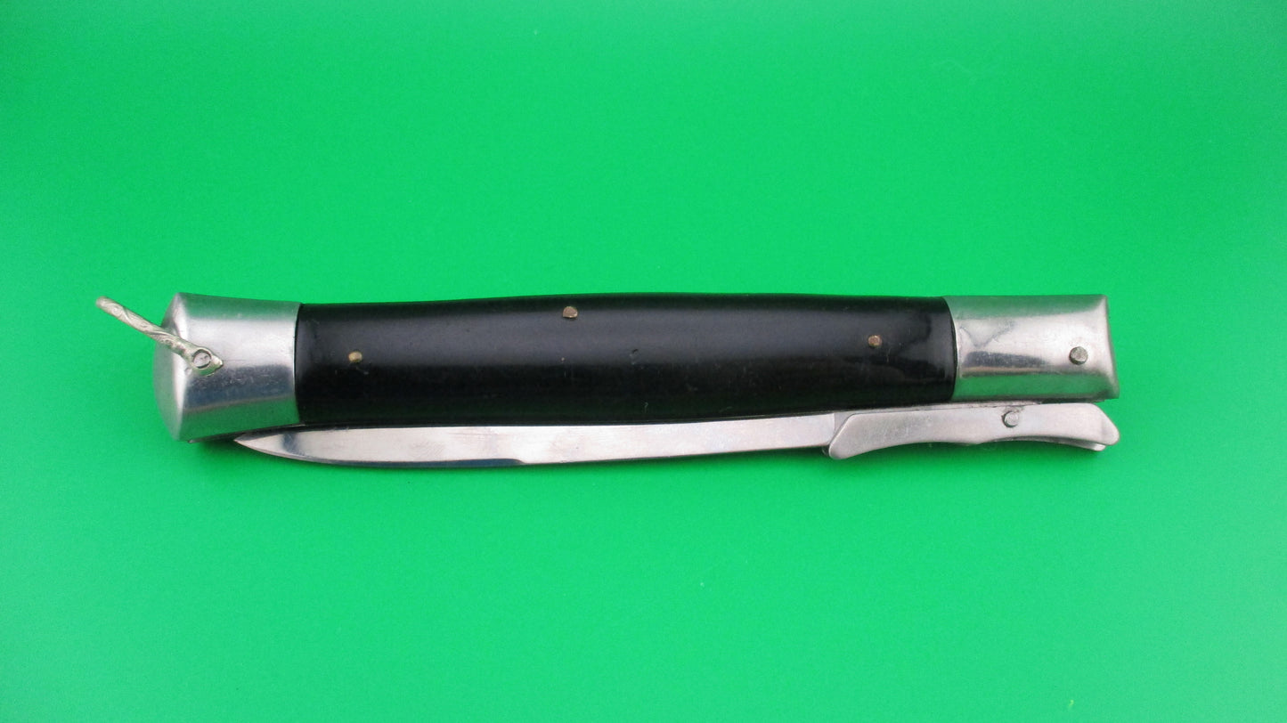 RIZZUTO ESTILETO MILANO 11 inch Swing Guard Batwing Black Vintage automatic knife