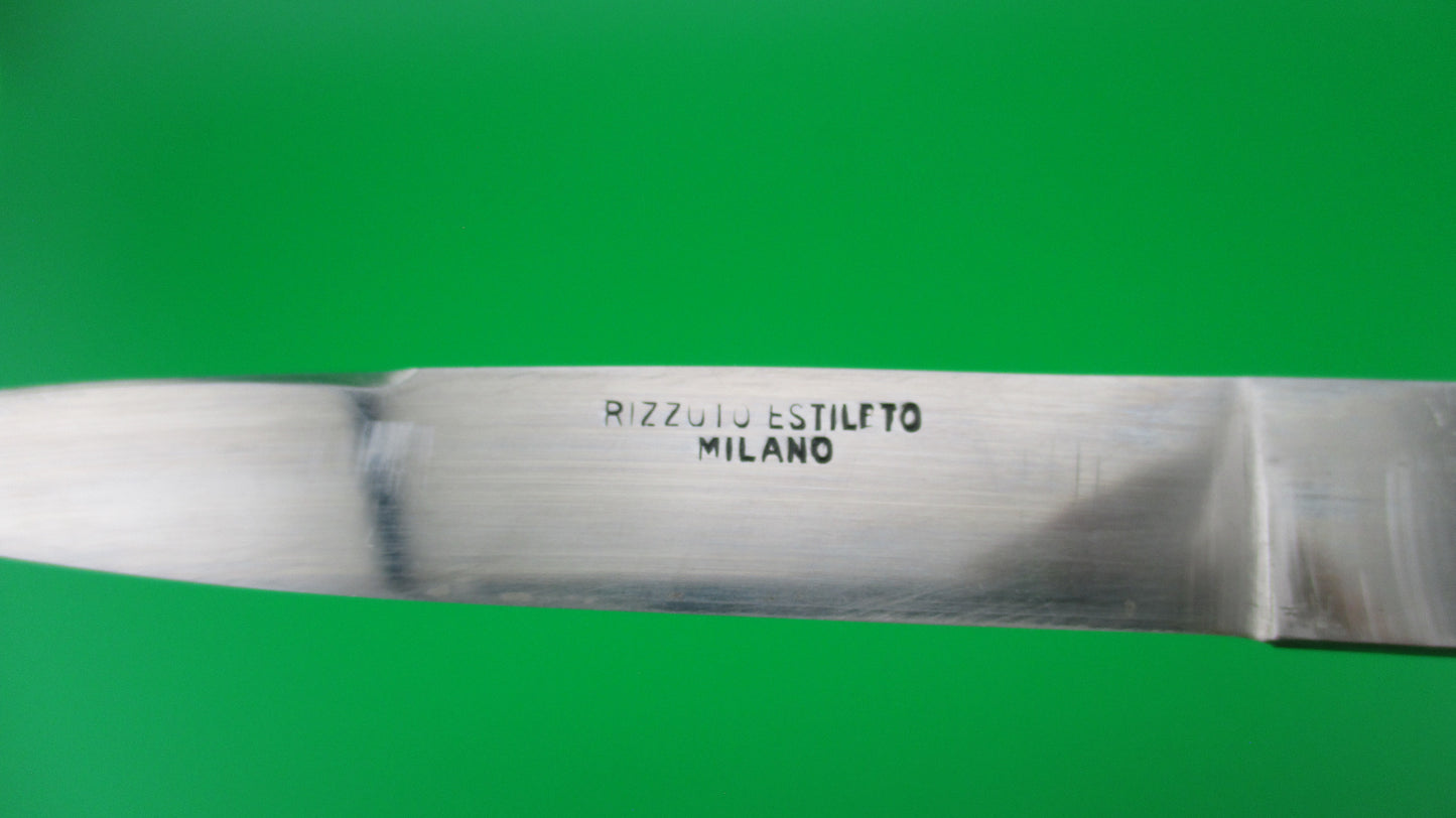 RIZZUTO ESTILETO MILANO 11 inch Swing Guard Batwing Black Vintage automatic knife