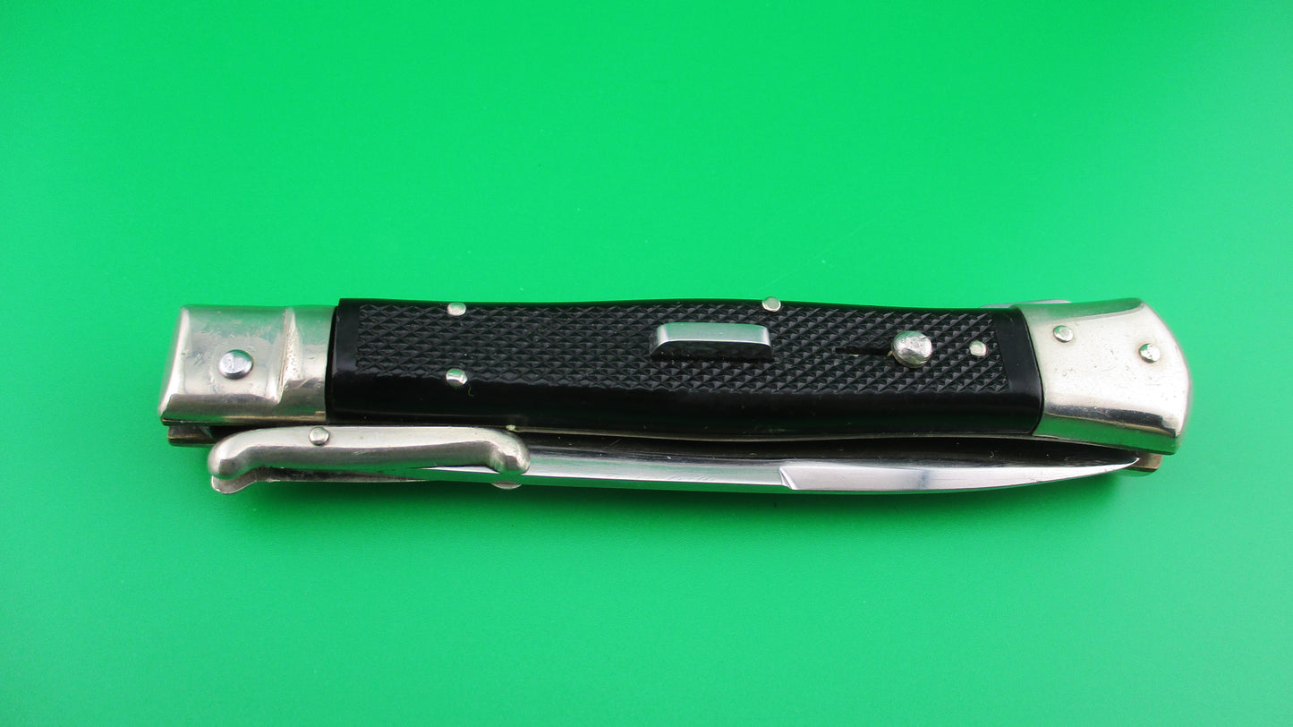 z INOX 247 24cm French MODEL DEPOSE Swing Guard Black checkered automatic knife