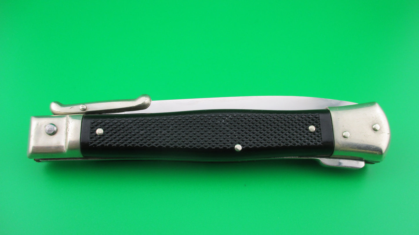 z INOX 247 24cm French MODEL DEPOSE Swing Guard Black checkered automatic knife