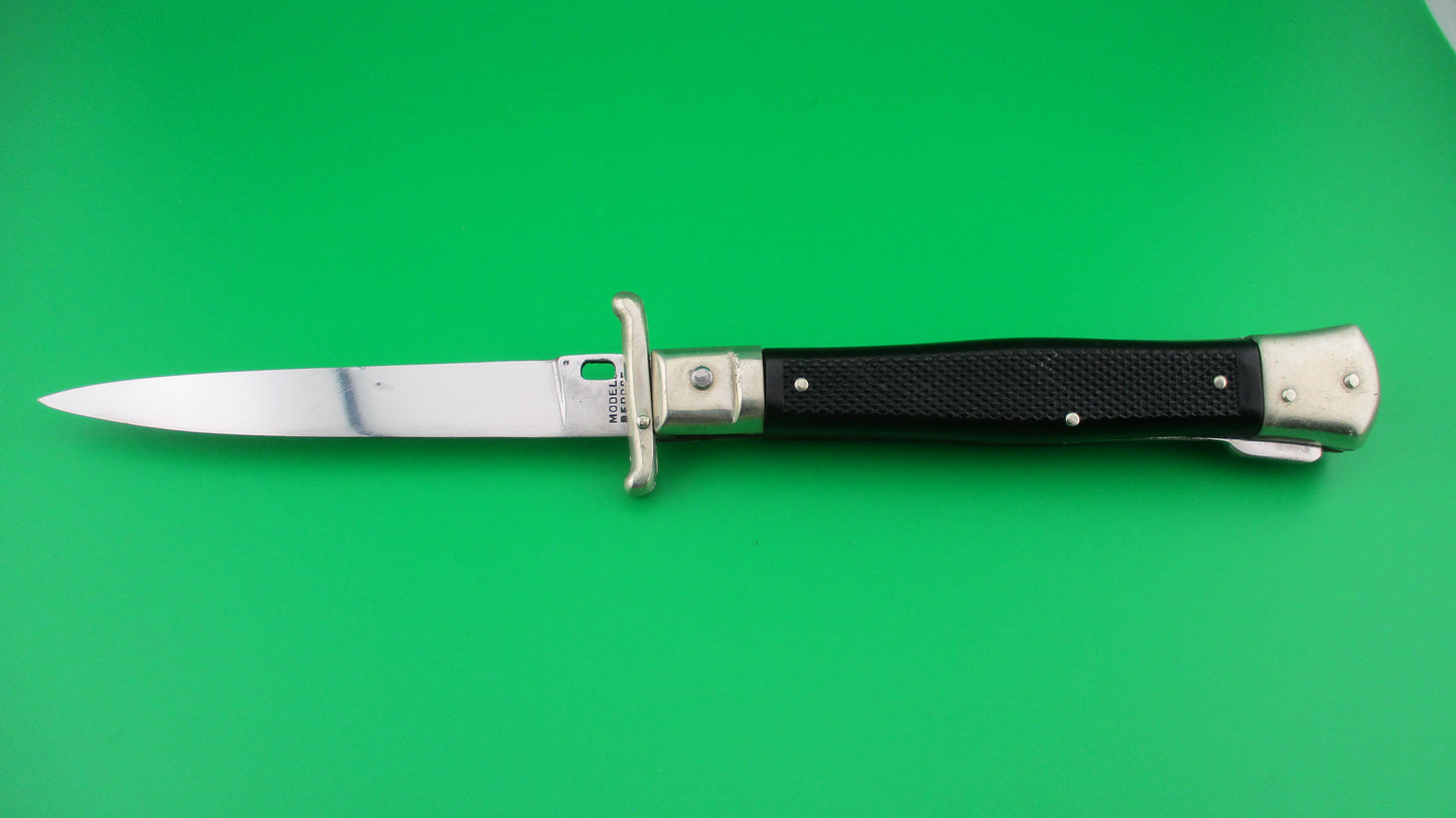 z INOX 247 24cm French MODEL DEPOSE Swing Guard Black checkered automatic knife