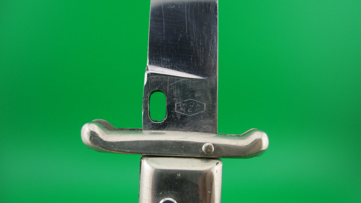 z INOX 247 24cm French MODEL DEPOSE Swing Guard Black checkered automatic knife