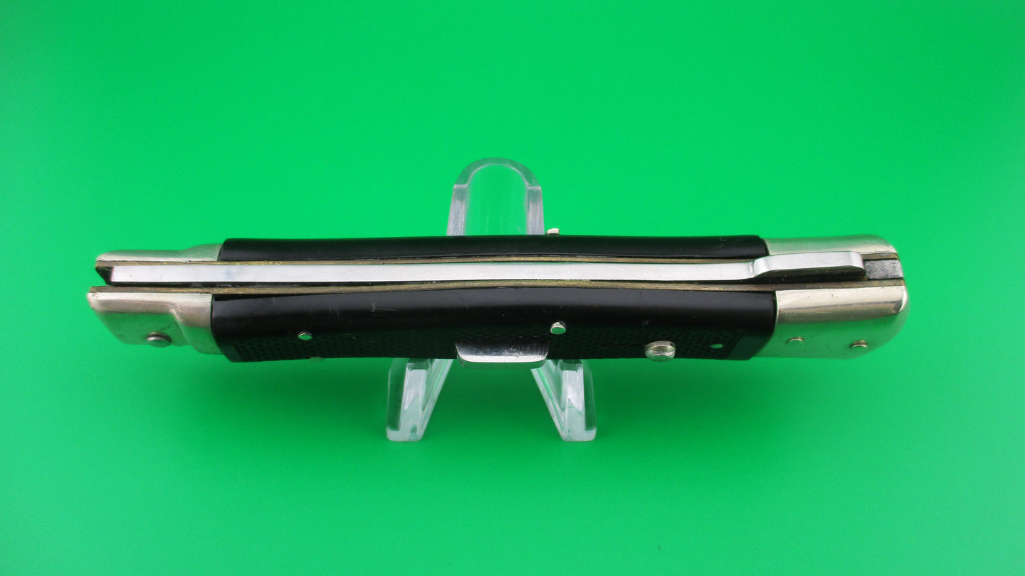 z INOX 247 24cm French MODEL DEPOSE Swing Guard Black checkered automatic knife