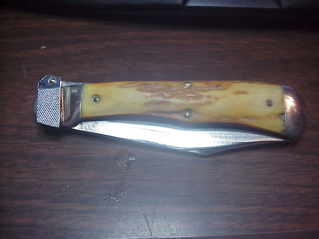 Aerial Jaeger Bros Vintage Stag automatic knife