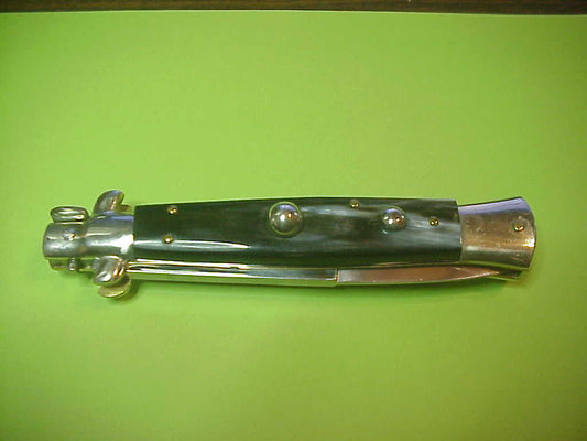 RENZO PASCOTTO 25cm Italian Maniago Picklock horn automatic knife