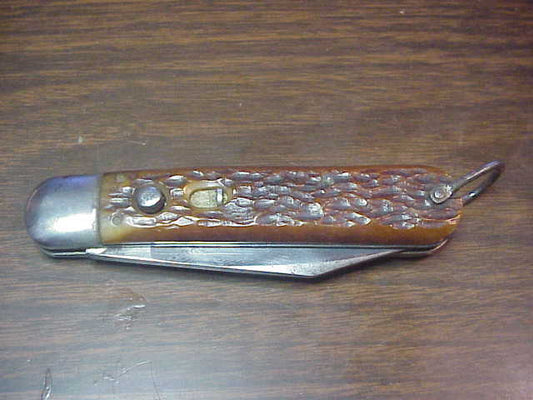 z PRESTO M2 WWII vintage bone handled automatic knife