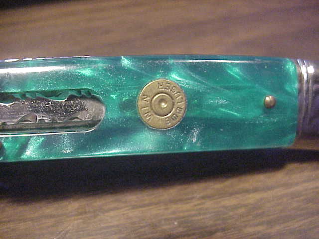 INOX 20cm Italian Lever Customized Green Pearl File work automatic knife 9mm Luger