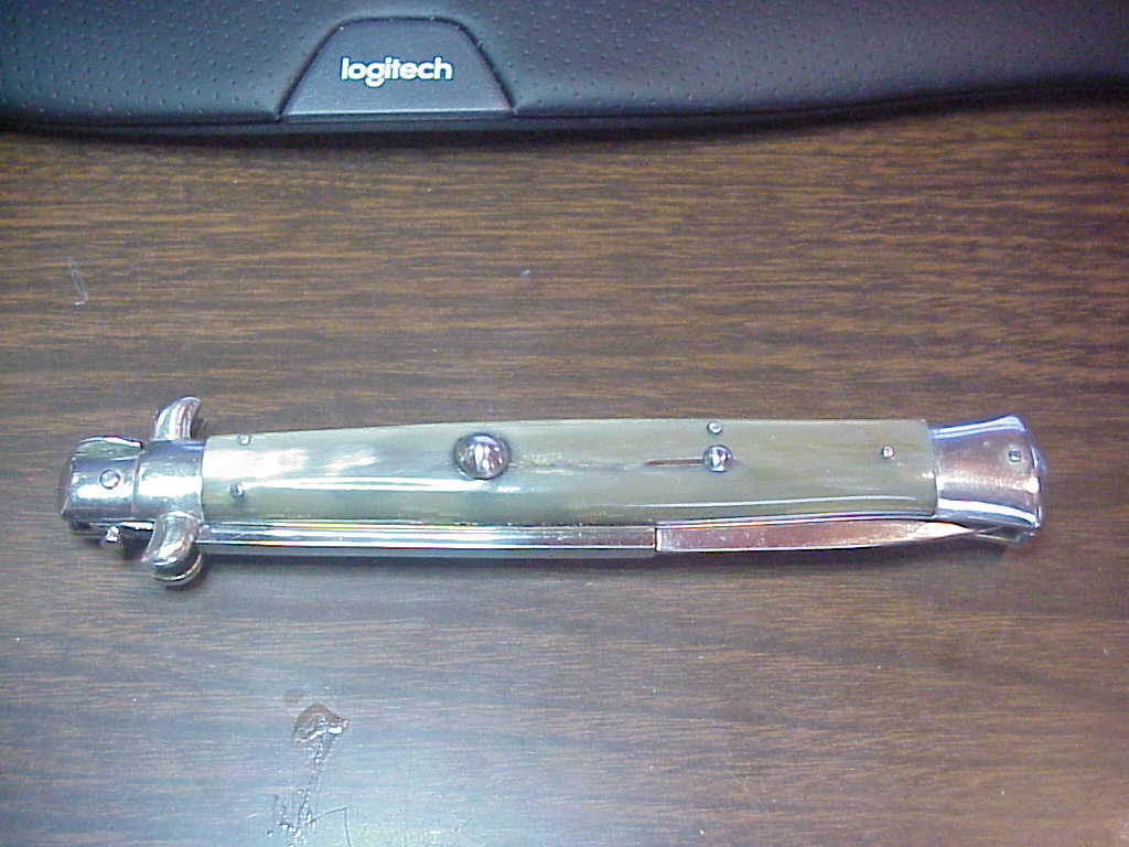 Z AGA CAMPOLIN 13 inch Picklock Honey Horn NOS automatic knife