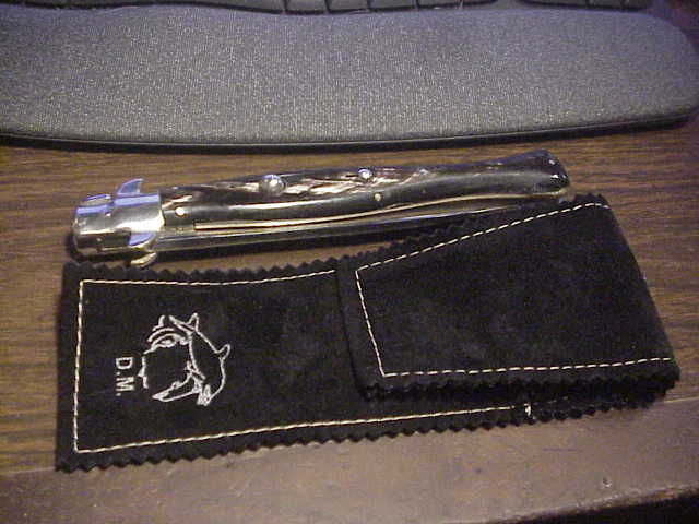AROSA MANIAGO ITALY DM 33cm Italian Picklock Wasp body Black & white Horn automatic