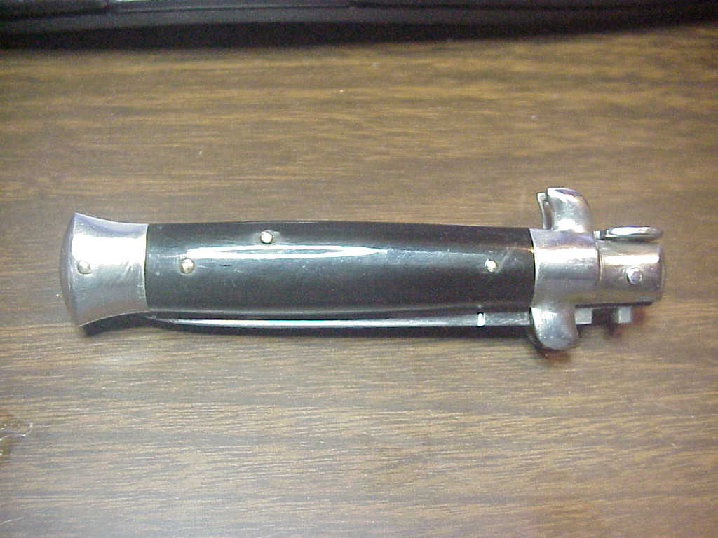 B Rostfrei 18cm Italian Swivel bolster vintage automatic knife NOS