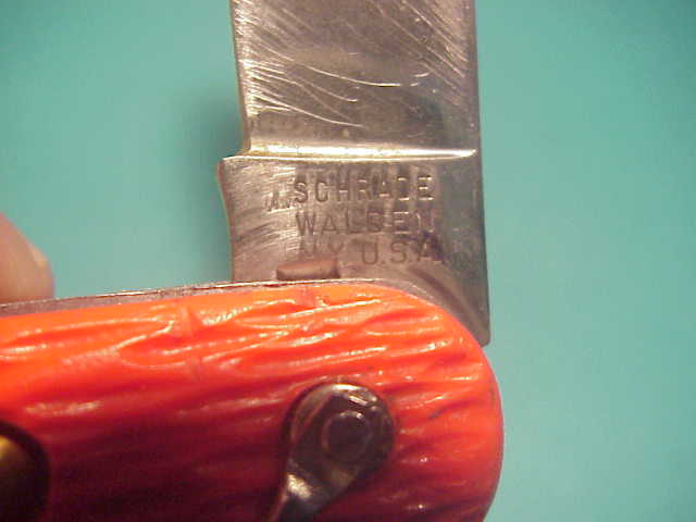 Schrade Walden vintage MC1 Orange military paratrooper switchblade