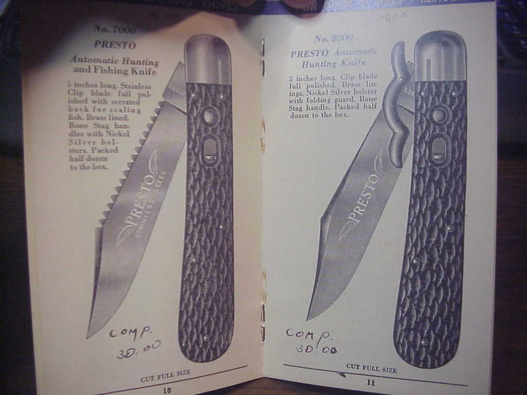 PRESTO Improved Automatic Safety Knife catalog