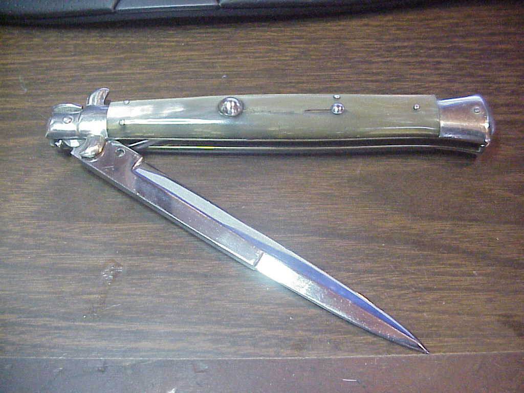 Z AGA CAMPOLIN 13 inch Picklock Honey Horn NOS automatic knife