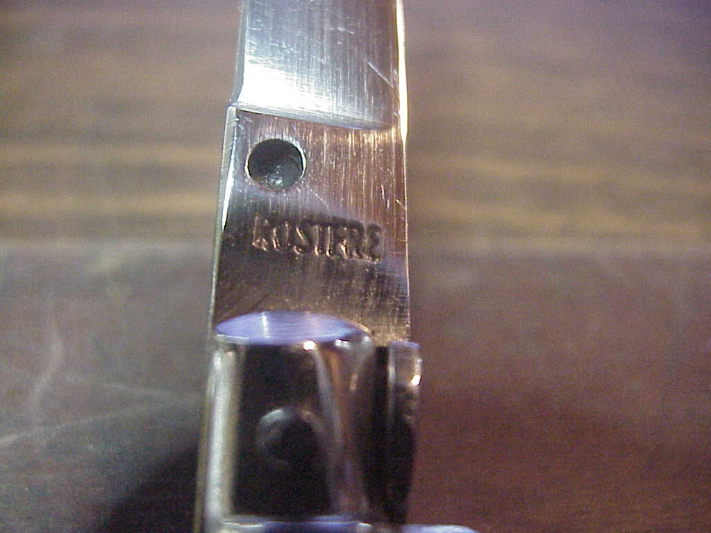 ROSTFREI 12cm Italian NOS stiletto Oreste Dibon vintage swivel bolster automatic knife