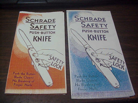 Schrade Switchblade catalogs pamphlet copies NOT original
