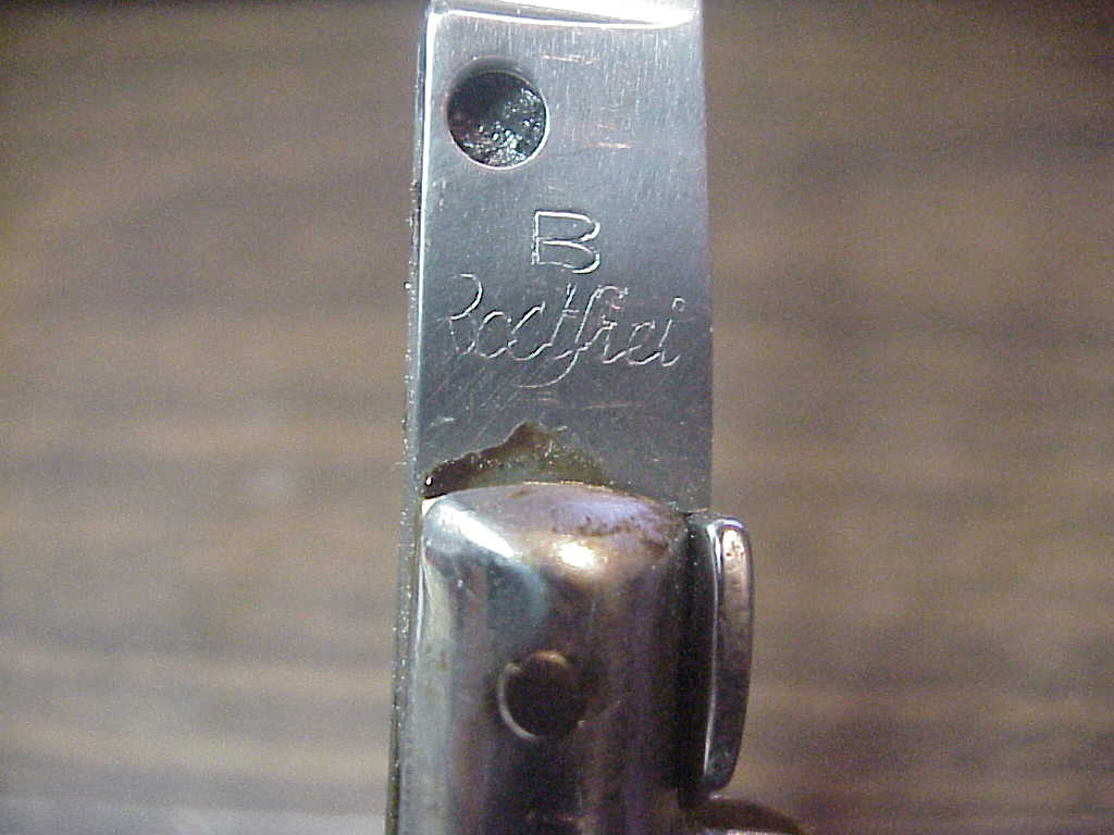 B Rostfrei 18cm Italian Swivel bolster vintage automatic knife NOS