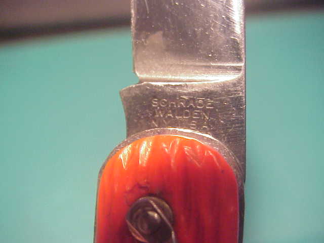 Schrade Walden vintage MC1 Orange military paratrooper switchblade