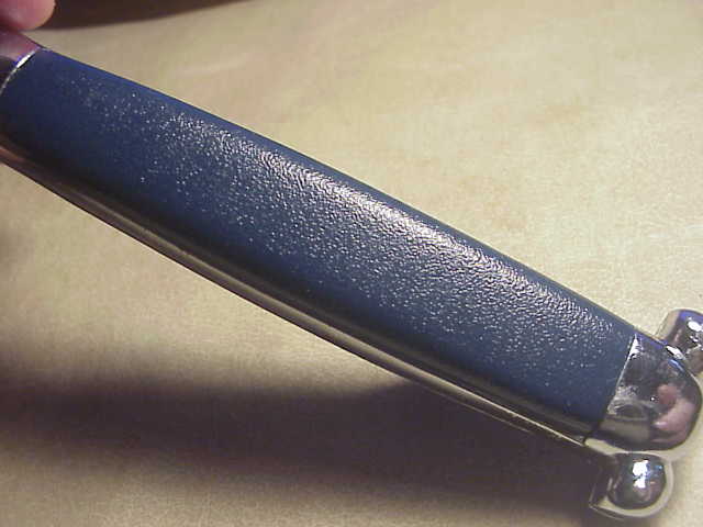 STAINLESS STEEL 21cm RARE Blue Super Automatic OTF DA vintage switchblade knife