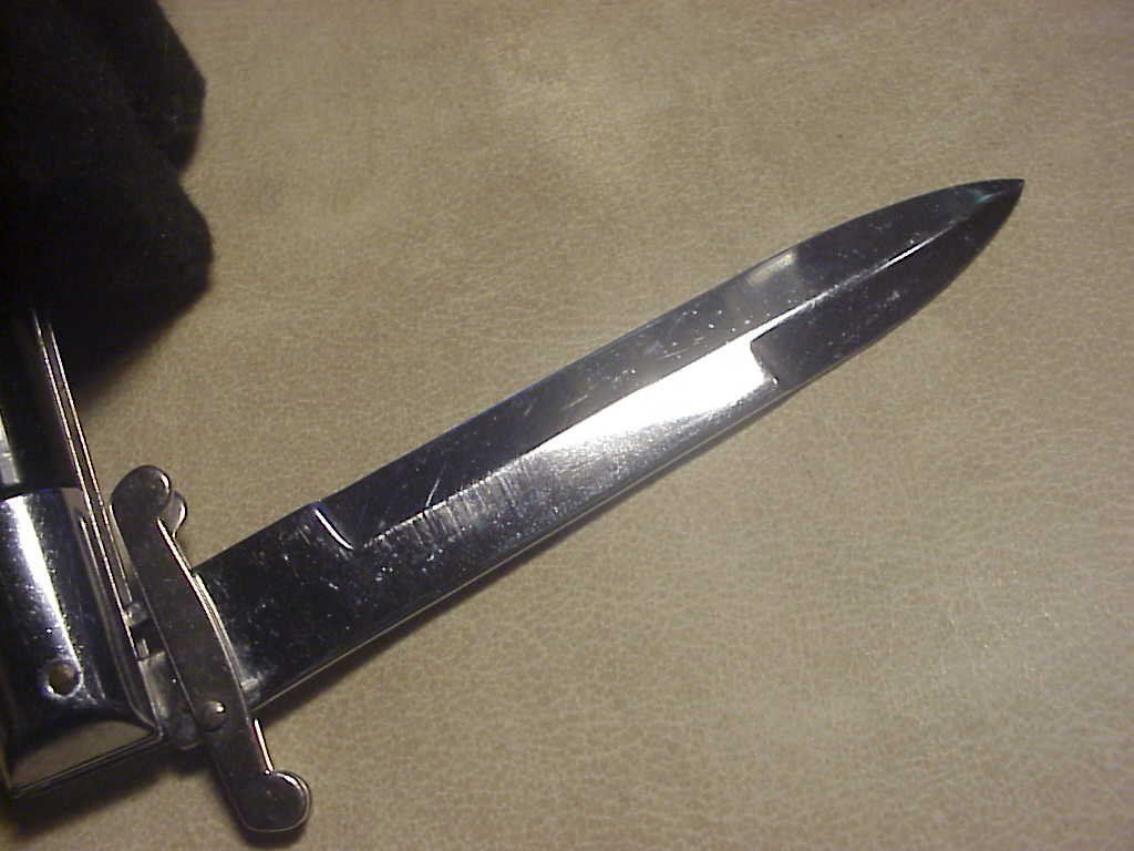 Sterile 22cm Rizzuto Clone Bayonet blade vintage automatic knife