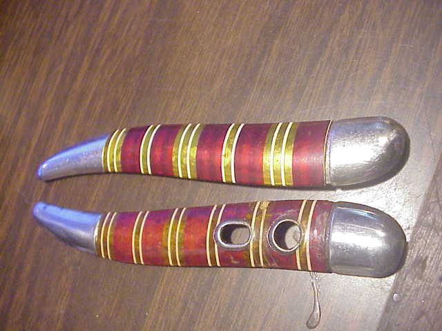 Replacement handles for Imperial Hammer Brand toothpick 1950s Candystripe